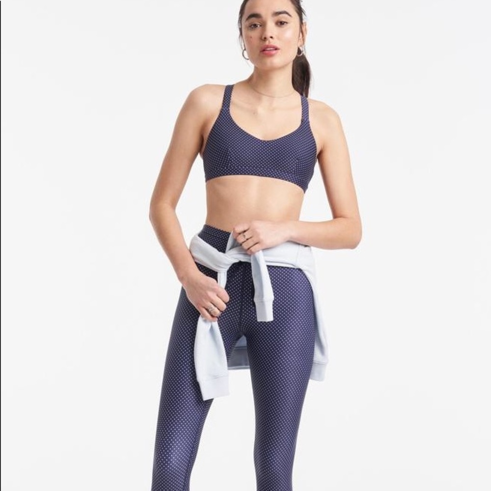 The upside polka dot workout set